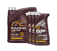 MANNOL Racing+ Ester 10W-60 Olio Motore Semisintetico ACEA A3/B4 API SN CH-4 7 L