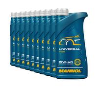 Mannol SAE 15W-40 Universale Olio Motore, Api Sn CH4, 10x1 Litro