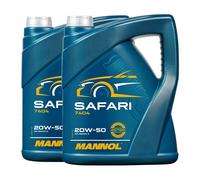 MANNOL Safari Olio Motore Minerale 20W-50 API SN/CH-4 2x5 Litri