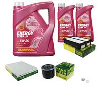 MANNOL Set Controllo Set 7L Olio 5W-20 per Hyundai Tucson 2.0 2.7 AWD