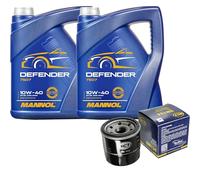 MANNOL - Set di filtri per olio motore Defender 10W-40 API SL/CF SCT Germany