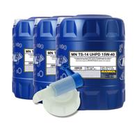 MANNOL TS-14 UHPD 15W-40 Olio Motore SemiSintetico, ACEA E11, 3x20 L
