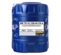 20 Litro Mannol TS-18 15W-40 CK-4 Olio Motore IN Esecuzione Leggero