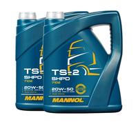 Mannol Olio motore SAE 20W-50 TS-2 per Camion e Trattore – 5 L (1x5)