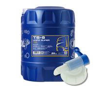 MANNOL TS-8 UHPD 5W-30 Olio Motore Semi Sintetico ACEA E4 E7, 20 L con Tappo