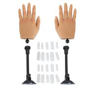 Mano 1 coppia con punte per unghie di aspirazione 2pc per esercitazioni per l'anello di agopuntura