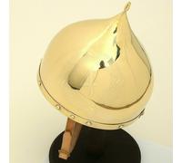 Mano 18 Controllo Acciaio Ottone Rivestito Knight Saladin's Casco Armor Viking