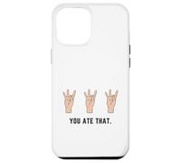 Mano che tiene il numero otto 8 nella lingua dei segni che hai mangiato Custodia per iPhone 12 Pro Max
