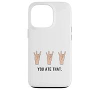 Mano che tiene il numero otto 8 nella lingua dei segni che hai mangiato Custodia per iPhone 13 Pro
