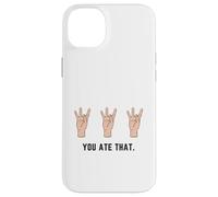 Mano che tiene il numero otto 8 nella lingua dei segni che hai mangiato Custodia per iPhone 14 Plus