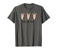 Mano Che Tiene Il Numero Otto 8 nella Lingua dei segni Che Hai Mangiato Maglietta