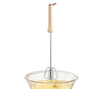 Mano Crank Whisk Mixer for Home Bakers and Students | Semi Automatic Rotary Tool with Stainless Coil for Cakes Milkshakes Salad Dressings and Outdoor Cooking