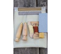 Mano Cucito Curvo E Dritto Gancio Punteruoli Kit Cobblers Strumenti Leathercraft