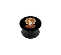 Mano del risveglio Mudra Lotus Mandala meditazione buddista PopSockets PopGrip Adesivo