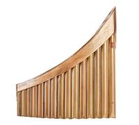 Mano destra sinistra 15 tubi naturale Pan Flauto G Per Panpipe con custodia morbida Folk Woodwind Musical Instrume