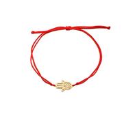 Mano di Fatima Bracciale per Donne Uomini in Acciaio Inox Hamsa Mano di Fatima con Una Perlina Intreccio Colorato Bracciale Regolabile Talismano Gioielli Regalo (oro 1)