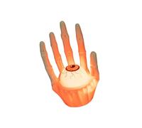 Mano di scheletro incandescente con luce a LED multiuso spaventoso scheletri mani lampada ornamento per decorazioni per feste di Halloween decorazioni all'aperto decorazioni di Halloween