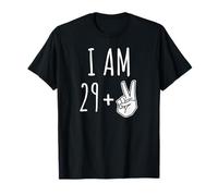 Mano divertente del 31° compleanno di 31 anni con scritta «I am 29 + 2» Maglietta