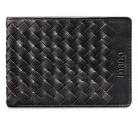 mano Don Luca Coin Wallet with Flap Black