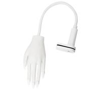Mano Finta Realistica per Pratica Unghie, Forma Bianca in Plastica | Strumento Portatile per Formazione, Facile da Pulire, per Saloni e Studenti di Estetica