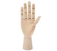 Mano in legno cheotime, modella a mano regolabile per il disegno, mannale a sinistra del manichino in legno per artisti, schizzi, animazione e arredamento per la casa (Mano in legno da 24 cm [mano