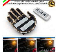 MANO LED GESTI CORNA DITO MEDIO MANO MINI COUNTRYMAN R60 CON TELECOMANDO