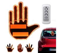 Mano luminosa auto,Luce Da Dito Dell'auto Con Telecomando,Luce for Gesti Della Mano for Auto,Divertente Auto Finger Light,luce PerGestiDelle Mani Per Auto,gesto Macchina Luce,Accessori Auto Divertenti