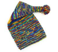Mano Maglia Lana Berretto Coda Addormentato Arcobaleno Papa Noel Elfo Caldo