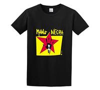 Mano Negra Manu Chao King of Bongo 1991 Album Cover T-Shirt Graphic Tee Printed Top Mens Black Shirt XL