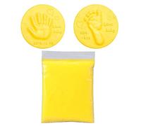 Mano per la Cura del Bambino, Stampa del Piede, Stampa di Fango Fai da Te, Impronta Digitale Dell'impronta Digitale Argilla Morbida, Schiuma Soffice Multicolore Dell'Argilla (giallo)