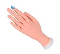 Mano per Pratica - Modello Flessibile Morbida Plastica per Nail Art Manicure Dito di Formazione 9.3 * 6.0 * 24.5cm