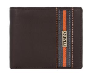 mano Portamonete 'Don Leonardo' marrone scuro / grigio / arancione Uomo - Accessori - Portafogli e portachiavi - Portafogli mano XS-XXL