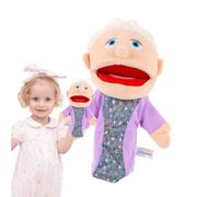 Mano Puppet Grandpa Plush - Tessuto Morbido, in Movimento | Giocattolo Educativo Ora della Storia del Giardino dei Bambini, Personaggi dei Nonni realistici per l'Apprendimento Interatto
