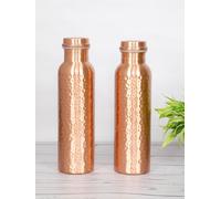 Mano Rame Bottiglia Ayurvedic Salute Benefici Drinkware Prova di Perdita Lid Set