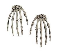 Mano Scheletro, 1 Coppia Fine Mani Umani Realistiche | Modella Scheletro A Mano Interrotto Modella Human Hand Halloween Decorazione per Terrorismo Scary Prank Prove