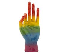 Mano Statuetta Gesto Dell 'OK Dimensioni 14x10xh 36 cm in resina decorata a mano colore multicolor multicolor