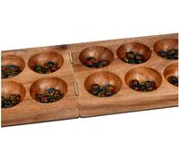 Mano Tailandese Grande Legno Sungka Congkak Kalaha Tradizionale Boardgame &