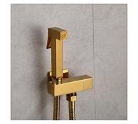 Mano Tenuto Bidet Spruzzatore Duche Toilet Kit Bidet Faucet Rose Gold Squattaf Doccia Doccia Doccia Valvola di rame Set Get Bidet rubinetto(Gold)