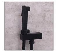 Mano Tenuto Bidet Spruzzatore Duche Toilet Kit Bidet Faucet Rose Gold Squattaf Doccia Doccia Doccia Valvola di rame Set Get Bidet rubinetto(Noir)