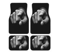 Mano umana in avanti verso l'osservatore Tappetini per auto, 4 pezzi, tappeto per auto resistente antiscivolo impermeabile con bordo su misura Fodera universale per auto, berlina, SUV, camion