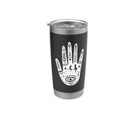 Mano umana mistica esoterica - Astrologia Celeste Bicchiere termico in acciaio inox doppia parete