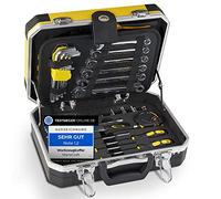 ManoCraft Cassetta degli attrezzi riempita, Premium All-in-One, pratica e antiscivolo, 100 pezzi [per fai da te auto o come regalo]