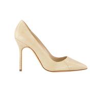 Manolo Blahnik - Beige Serpente Punta Tacchi - - Shoes - Donna - Beige - 39 1/2 EU