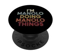 Manolo Name Manolo Personalized Name First Given PopSockets PopGrip Adesivo