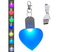 Manolyee Lampada Da Borsa Ricaricabile a Forma Di Cuore - Luce a 7 Colori Del Cuore Di Per Donne, Mamme e Amiche