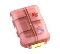 Manolyee Portapillole da viaggio, portapillole,Contenitore portatile per pillole da viaggio per organizer quotidiano per pillole - Portapillole da leggero, contenitore per medicinali, per