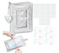 Manolyee Quaderno A,5 Anelli Con Charm A Cuore - M5 Quaderno A Per Collage E Scrapbook - Per Scuola Casa Dormitorio Aula Stanza Di Studio Ragazze Donne Adolescenti Studenti