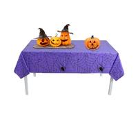 Manolyee Runner per Decorazioni di Halloween, tovaglia per Decorazioni di Halloween | Copritavolo con Ragnatela Gotica | 53,9x107,8 Pollici Decorazioni di Runner Spider Web Copritavolo per