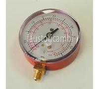 MANOMETRO Ø 80 ALTA PRESSIONE CLASSE 1 1/8" NPT -1/35 GAS R410A CONDIZIONAMENTO