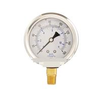 Manometro 0-160 PSI, faccia da 2,5", attacco inferiore da 1/4" NPT
